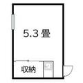 台東区 松が谷２丁目（稲荷町駅） 2階 ワンルームの間取り図