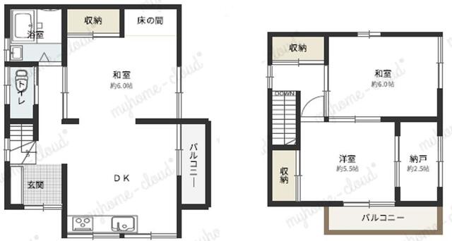 Myohoji, Suma Ward, Kobe City (near Myohoji Station) 2 stories above ground, 1 basement level, 3SDK &mdash; photo 1