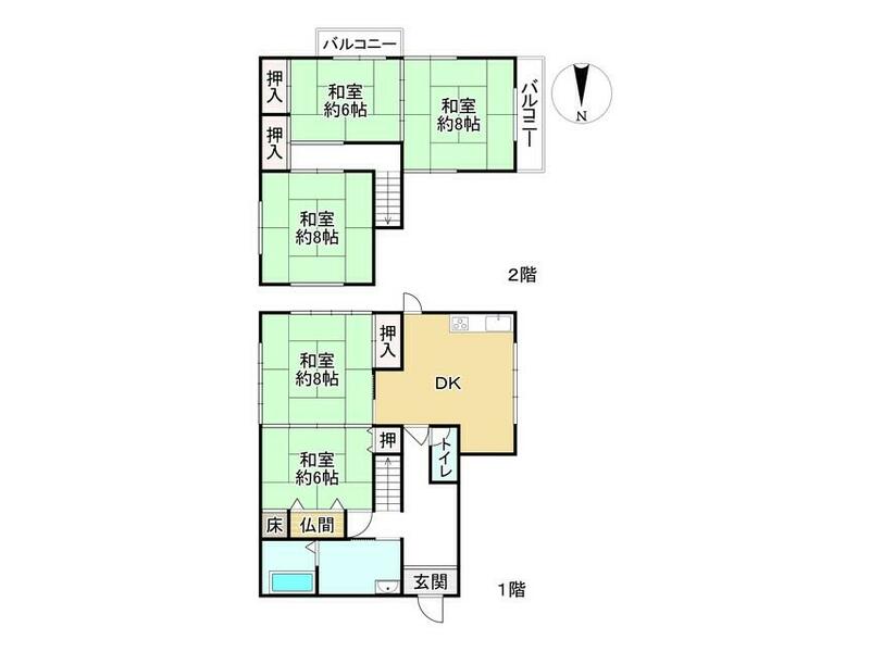 Gamō District, Hino Town, Ōaza Murai (Hino Station) 2-story 5DK