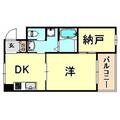 グランペール六甲 ２０２ １SDKの間取り図