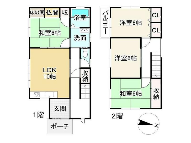 Aichi District, Aisho Town, Nakajuku (Aichigawa Station) 2-story 4LDK