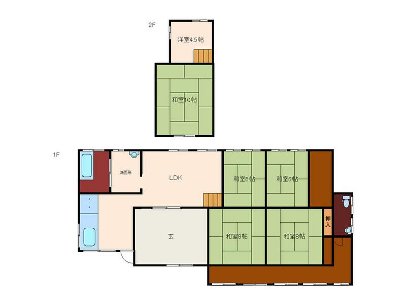 Kikuchi City Nanashiro Town Takada Two-story building 8LDK