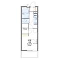 レオパレス千里山東 １０２ １Kの間取り図