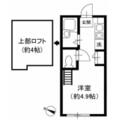 リヴィエールランド　オランジュ １０２ １Kの間取り図