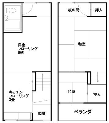 Tatsumi-Kita 1-chome, Ikuno-ku, Osaka City (near Kita-Tatsumi Station) 2-story building, 3K &mdash; photo 1