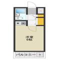 ハイライフ生田 3階 ワンルームの間取り図
