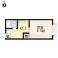 京都市上京区 上長者町通浄福寺西入新柳馬場頭町（二条駅） 1階 １Kの間取り図