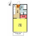 昭和コーポいわきＢ棟 Ｂ１０４ １Kの間取り図