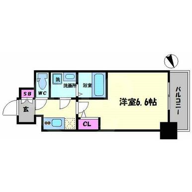 エスリード大阪梅田WEST　間取り