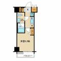 プレール・ドゥーク早稲田Ⅱ ６０３ １Kの間取り図