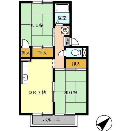 アットホーム 大山田ハイツ ２０２ ２ｄｋ 提供元 大和エステート 株 ｄ ｒｏｏｍセンター 桑名市の賃貸アパート
