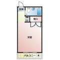Ｆｉｔｓビル段原南 6階 ワンルームの間取り図