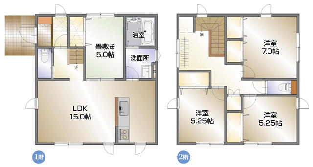 アットホーム 山形市 大字漆山 漆山駅 2階建 ４ｌｄｋ 山形市の新築一戸建て 提供元 株 感動ハウス 一軒家 家の購入