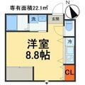 ＡＬＶＥＲ稲毛 １０２ １Kの間取り図