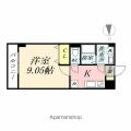 プライムスクエア青江 ６０６ １Kの間取り図