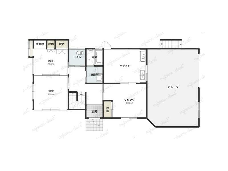 2-story, 5LDK in Kan, Yamame, Ichinoseki City (Yamanome Station)