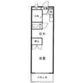 オラシオン豊田 ４０６号室 １DKの間取り図