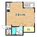 大阪市生野区 鶴橋２丁目（鶴橋駅） 2階 ワンルームの間取り図