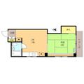 清亜マンション ４０３ １DKの間取り図