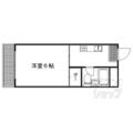 京都市上京区 末広町（北野白梅町駅） 2階 １Kの間取り図