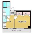 みなもマンション ２０１ １Kの間取り図