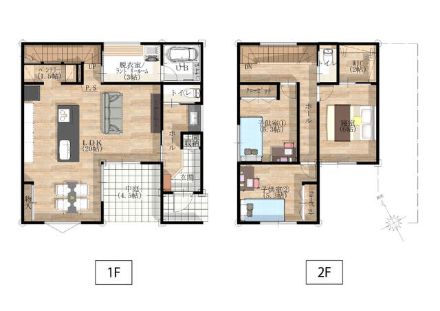 大分市 大字中戸次（中判田駅） 2階建 ３ＬＤＫ