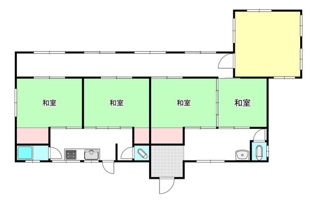 Masayoshi, Higashi Ward, Okayama City: Single-story house, 5DK &mdash; photo 1