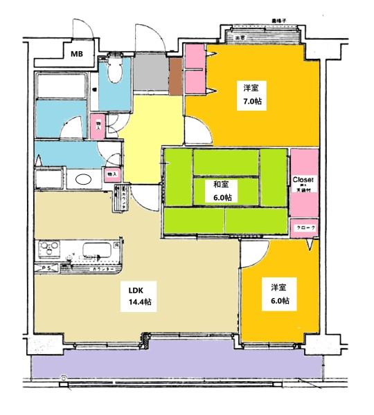 アットホーム】サンシティ永覚新町 3階 3LDK[1101699003