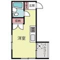 アリサカハイム 303 ワンルームの間取り図