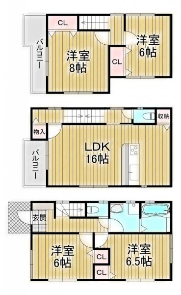 アットホーム 大阪市東淀川区 大桐４丁目 だいどう豊里駅 3階建 ３ｌｄｋ 大阪市東淀川区の新築一戸建て 提供元 株 アースリード 一軒家 家の購入