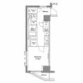 新宿区 水道町（江戸川橋駅） 3階 １Kの間取り図
