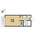 コーポ山本 ２０３ ワンルームの間取り図