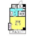 ファインキャッスル城ヶ堀 ４０２ １Kの間取り図