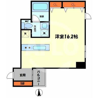 ルクレ堺筋本町レジデンス　間取り
