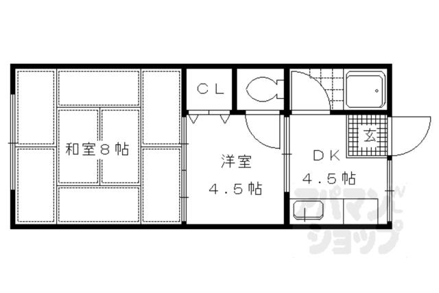 アットホーム 山田マンション ３５ ２ｄｋ 提供元 アパマンショップ出町柳店 ウインズリンク 株 京都市左京区の賃貸マンション
