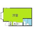 羽成コーポ １０２ ワンルームの間取り図