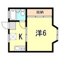サニーハイツ １０２ １Kの間取り図
