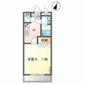 ラファエル ２０２ １Kの間取り図