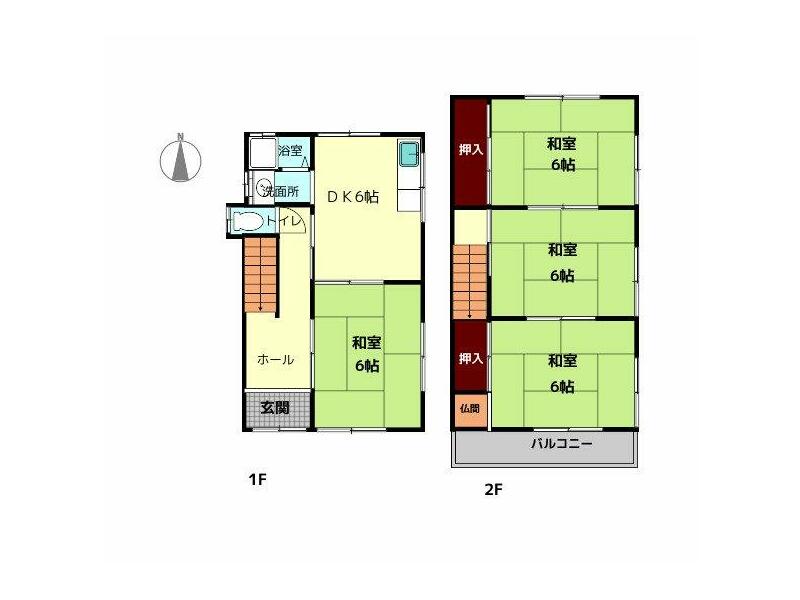 Kashihara City, Kuzumoto Town (Shin-Nokuchi Station) 2-story 4DK