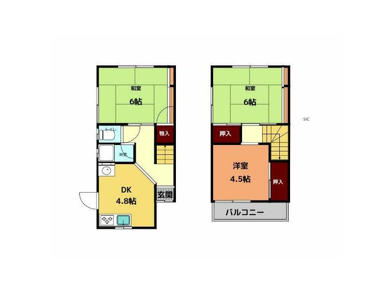 Yamato Takada City, Oaza Tsukiyama (Tsukiyama Station) 2-story building 3K