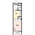 レナジア鶴ヶ島 3階 １DKの間取り図