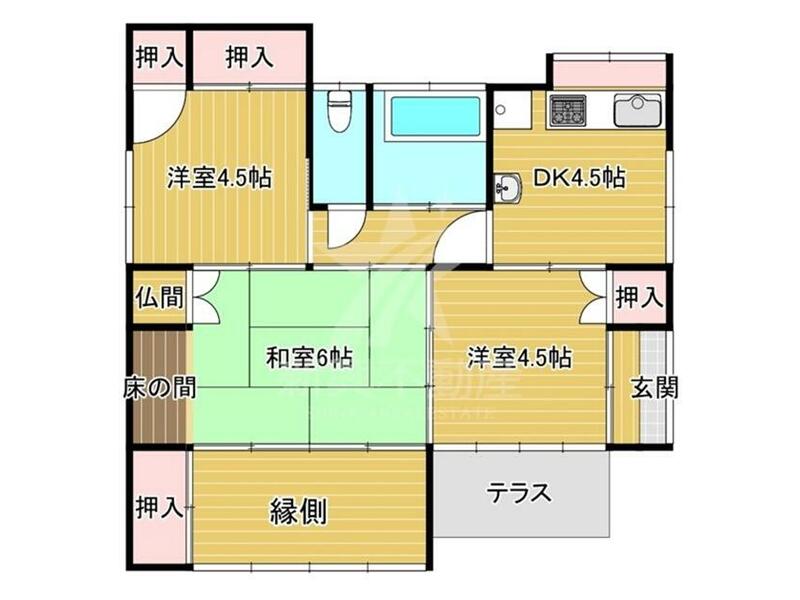 Miyakonojo City, Takao 5-chome Single-story building 3DK