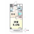 名古屋市瑞穂区 萩山町３丁目（瑞穂運動場西駅） 1階 １DKの間取り図