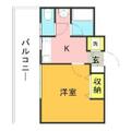 ニューロング博多 ７０３ １Kの間取り図