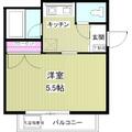 ピアーチェ落合 202 １Kの間取り図