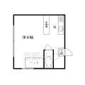 京都市中京区 壬生森町（西院駅） 4階 ワンルームの間取り図