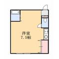 壱番館小林 1階 ワンルームの間取り図