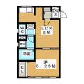 土田ビル 3階 １DKの間取り図