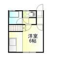 秋田市 広面字碇（秋田駅） 2階 ワンルームの間取り図