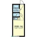 ユナイト白楽エドモンドの杜 ２０３ ワンルームの間取り図